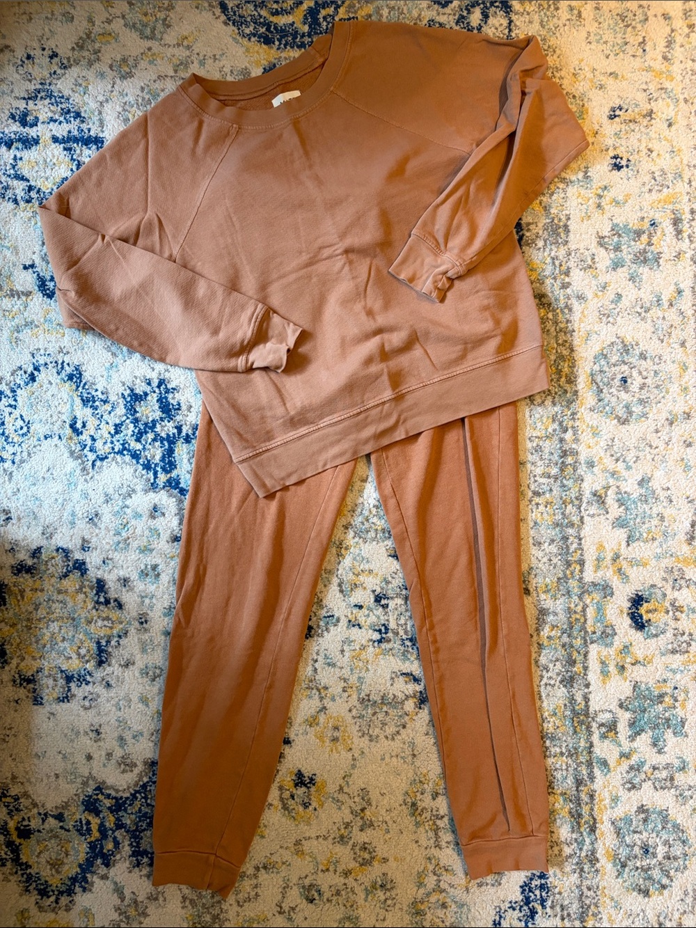 MATE the Label Sweatset Sweatshirt & Joggers Terracotta Cotton |Women’s Size S
